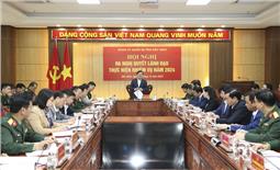 Đảng ủy quân sự tỉnh Bắc Ninh ra Nghị quyết lãnh đạo thực hiện nhiệm vụ năm 2024